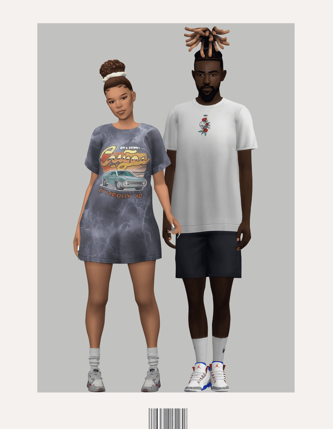 Скриншот мода Сет одежды и причесок High School Years